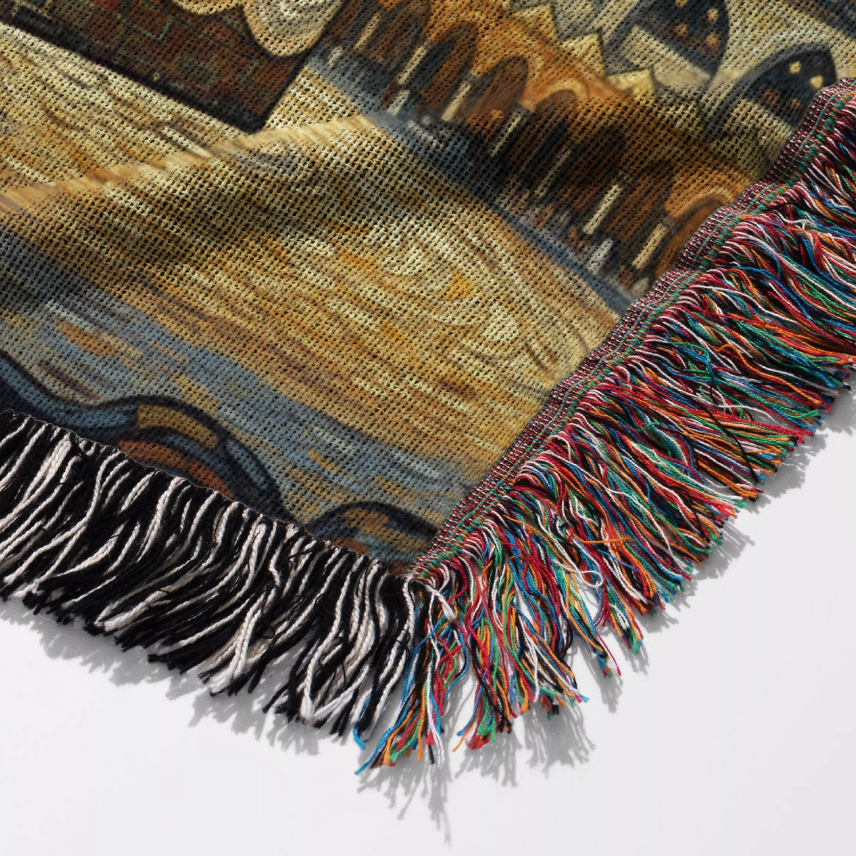 Celestial Makkah Tapestry Woven Blanket