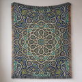 Moroccan Mosaic Tapestry Woven Blanket