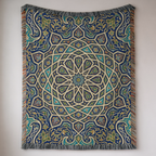 Moroccan Mosaic Tapestry Woven Blanket