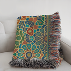 Moroccan Starburst Tapestry Woven Blanket