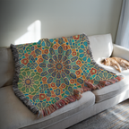 Moroccan Starburst Tapestry Woven Blanket
