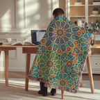 Moroccan Starburst Tapestry Woven Blanket