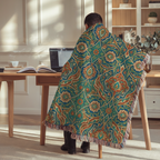 Persian Garden Heritage Woven Throw Blanket