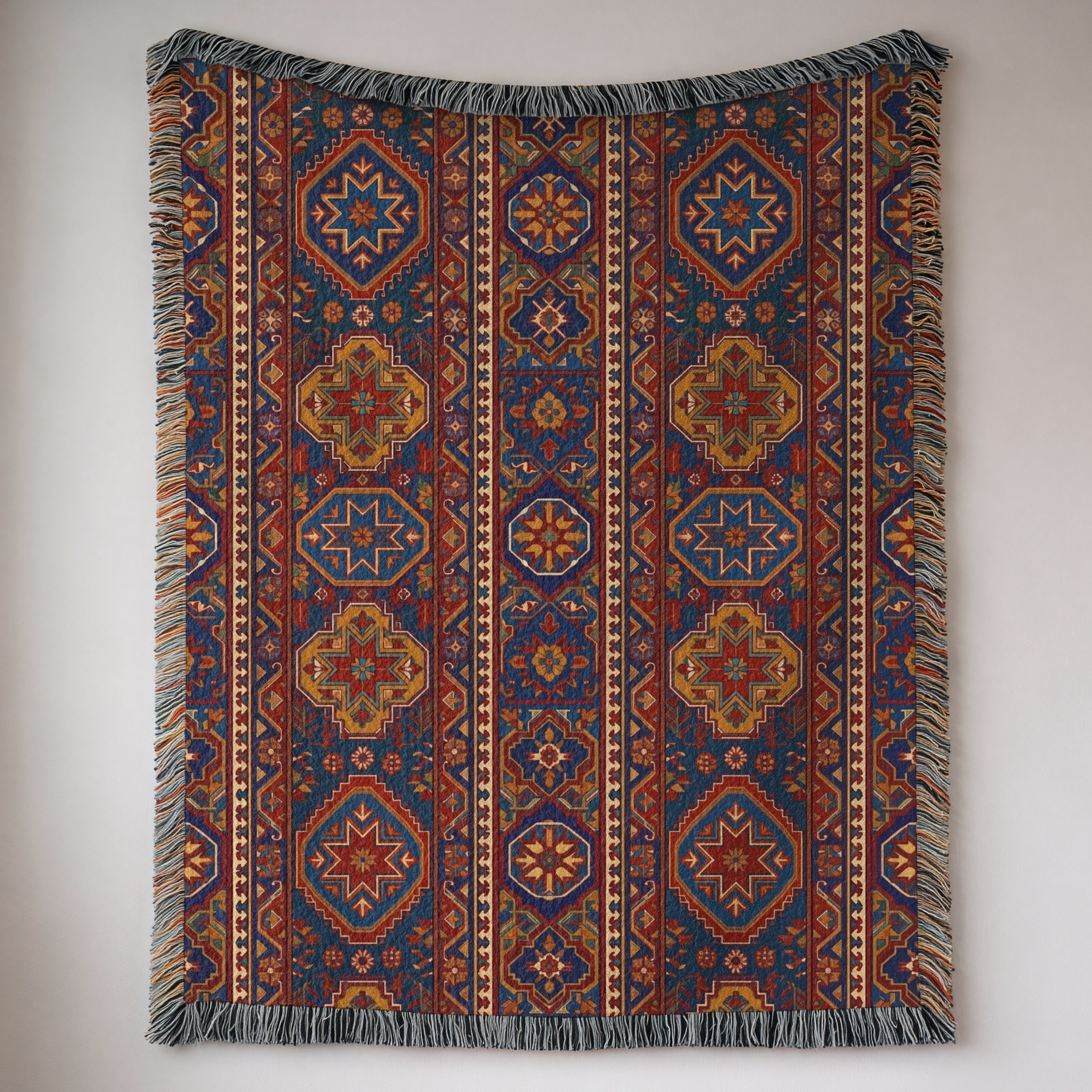 Persian Heritage Woven Blanket Throw