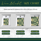 Personalized Family Shamrock Woven Blanket Throw