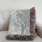 Personalized Couple's Love Forest Woven Blanket