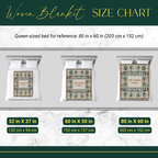 Personalized Family Name Geometric Woven Blanket
