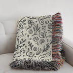 Personalized Couple's Name and Date Woven Blanket