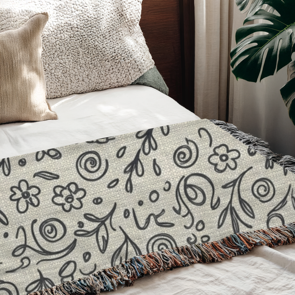 Personalized Couple's Name and Date Woven Blanket
