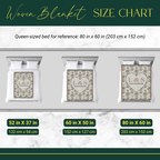 Personalized Couple's Initials and Names Woven Blanket