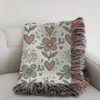Personalized Couple's Initials and Names Woven Blanket