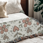 Personalized Couple's Initials and Names Woven Blanket