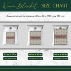 Personalized Couple's Names and Date Woven Blanket