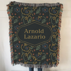 Custom Name Woven Blanket Throw