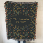 Custom Name Woven Blanket Throw