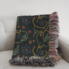 Custom Name Woven Blanket Throw