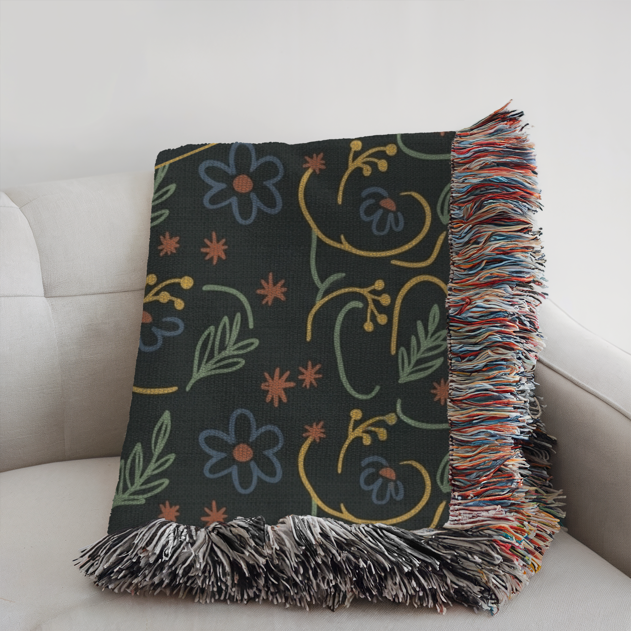 Custom Name Woven Blanket Throw