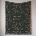 Custom Name Woven Blanket Throw
