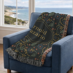Custom Name Woven Blanket Throw