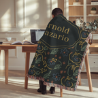 Custom Name Woven Blanket Throw