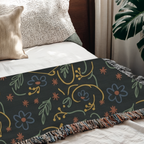 Custom Name Woven Blanket Throw
