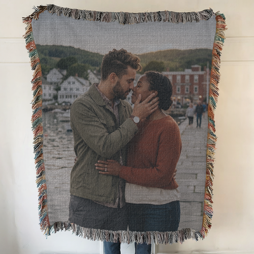 Custom Picture Woven Blanket Throw