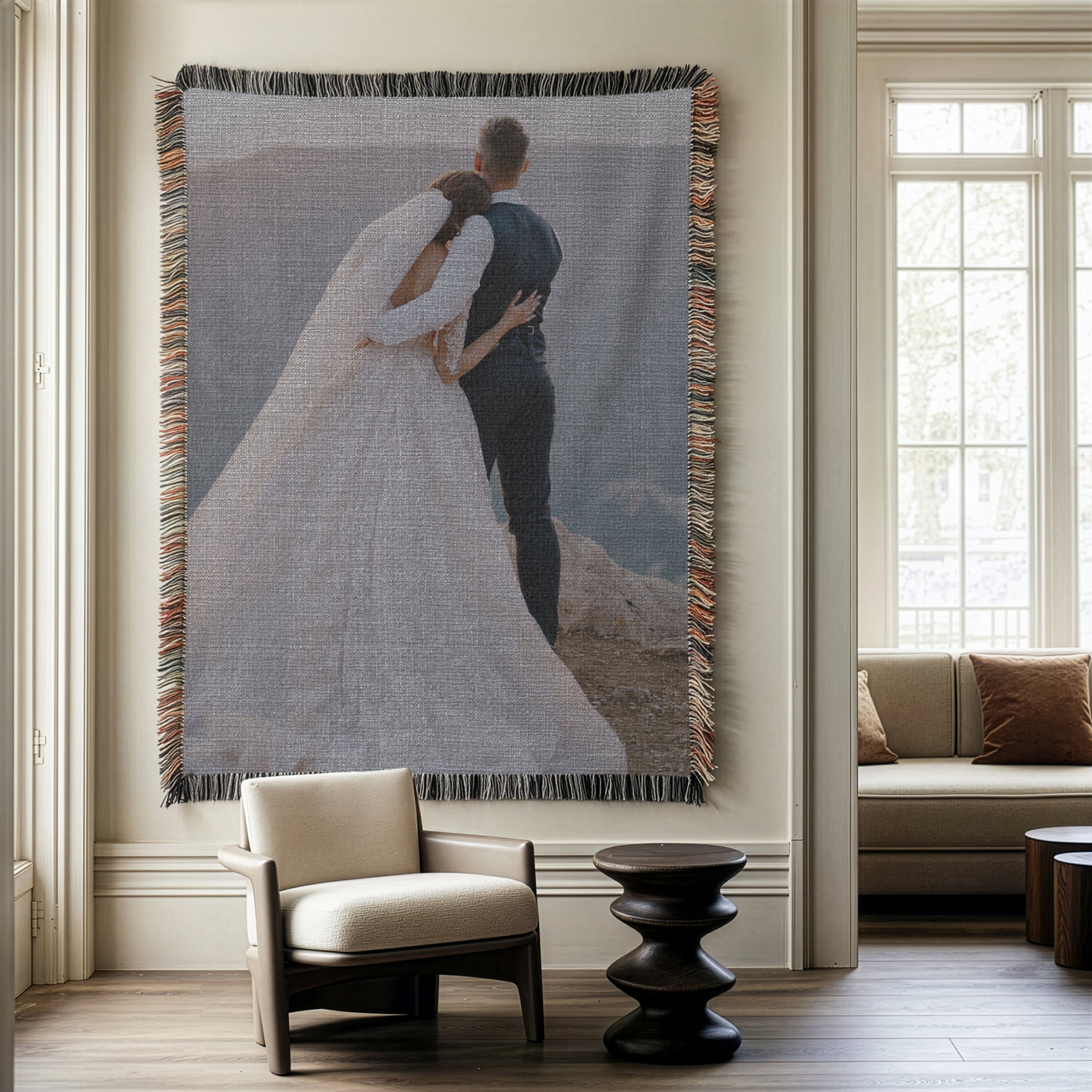 Custom Picture Woven Blanket Throw