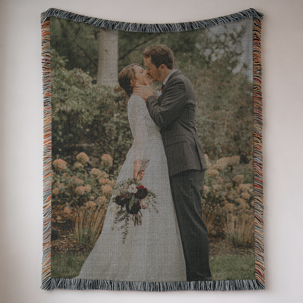 Custom Picture Woven Blanket Throw