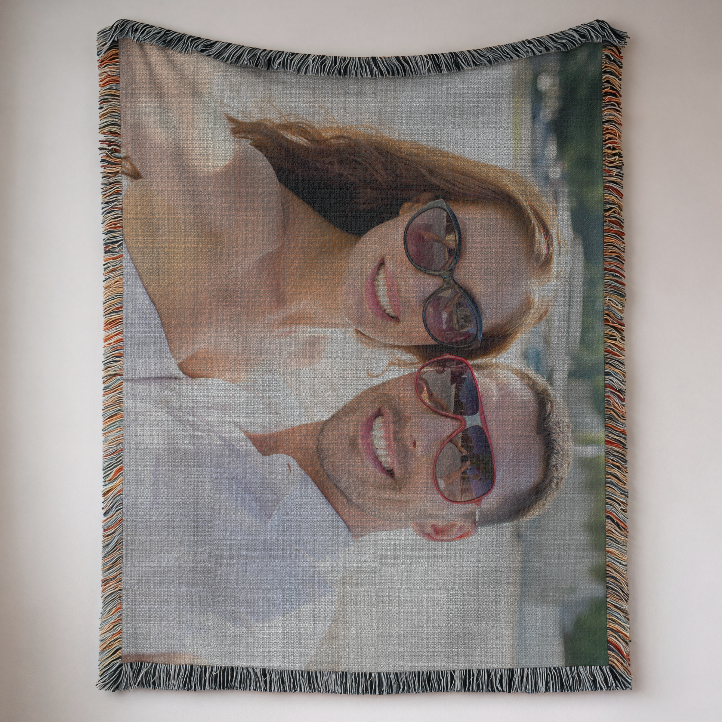 Custom Picture Woven Blanket Throw
