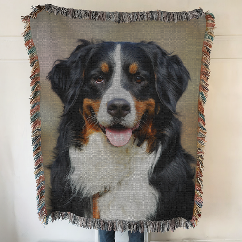 Custom Dog Photo Blanket