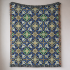 Artisan Geometric Tapestry Woven Blanket