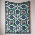 Ottoman Tulips Tapestry Woven Blanket