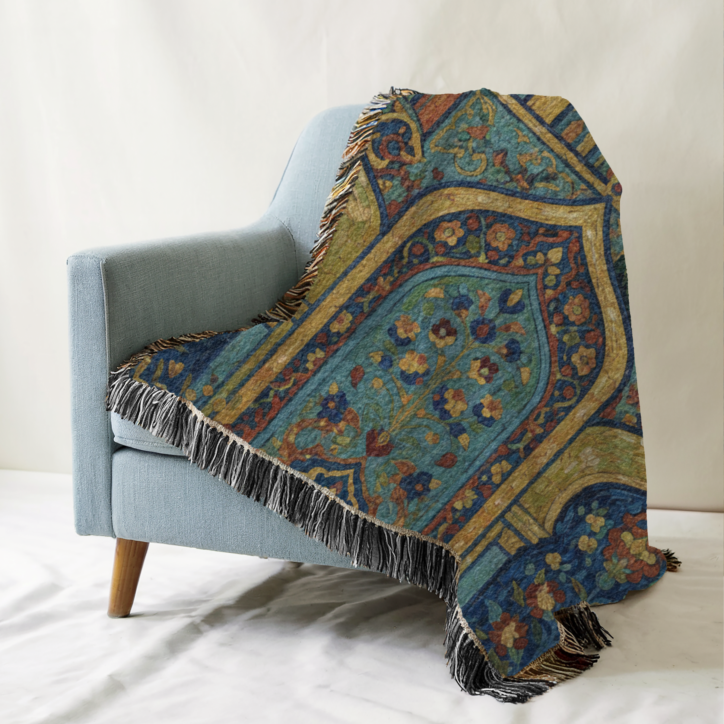 Persian Arch Tapestry Woven Blanket