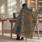 Oasis Tapestry Woven Blanket
