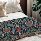 The Ottoman Medallion Tapestry Woven Blanket