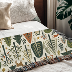 Personalized Family Animal Forest Woven Blanket