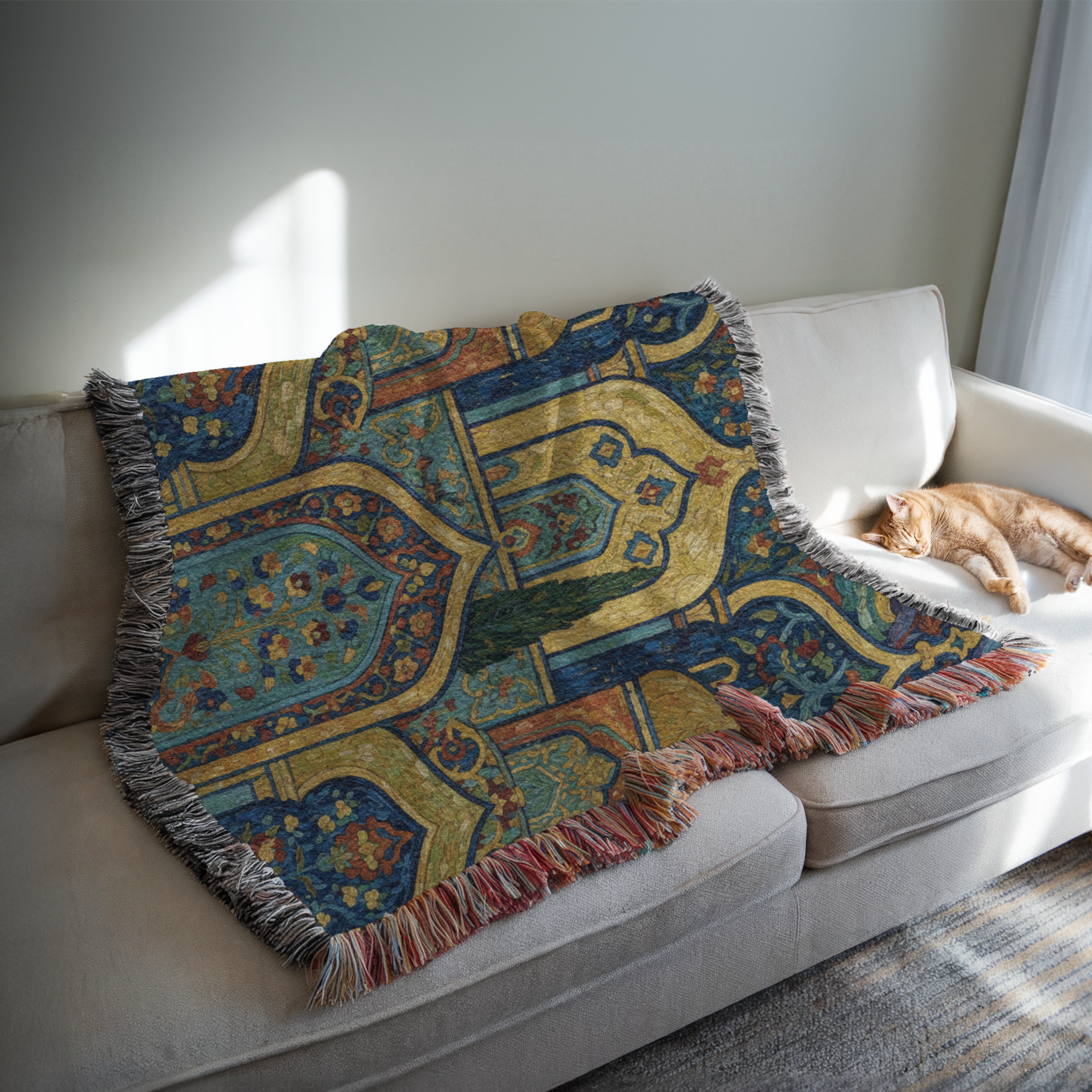 Persian Arch Tapestry Woven Blanket