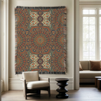 Iznik Bloom Tapestry Woven Blanket