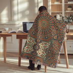 Iznik Bloom Tapestry Woven Blanket