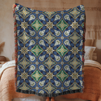 Artisan Geometric Tapestry Woven Blanket