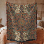 Iznik Bloom Tapestry Woven Blanket