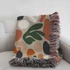 Personalized Woven Blanket — Custom Name Floral Tapestry Throw