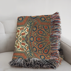 Iznik Bloom Tapestry Woven Blanket