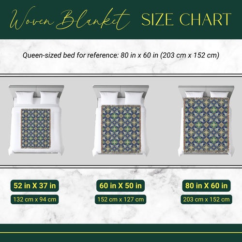 Artisan Geometric Tapestry Woven Blanket