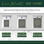 Moroccan Mosaic Tapestry Woven Blanket