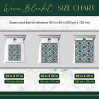 Ottoman Tulips Tapestry Woven Blanket