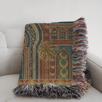 Oasis Tapestry Woven Blanket