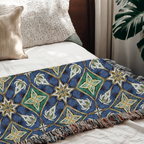 Artisan Geometric Tapestry Woven Blanket